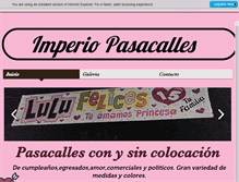 Tablet Screenshot of imperiopasacalles.com